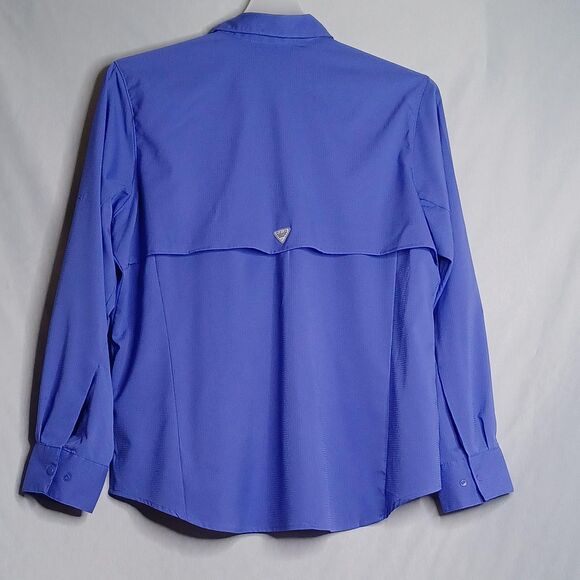 Columbia Women's Vibrant Blue Button Down Shirt - Picture 2 of 13